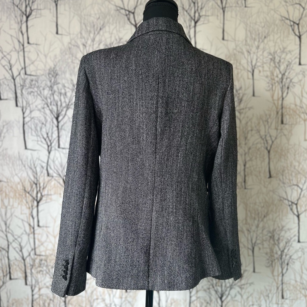 Express Gray Double-Breasted Blazer - image 6